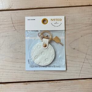 Noted by Post-It NWT Sports Court White Pickleball Bag Charm Keychain